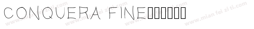 conquera fine字体转换